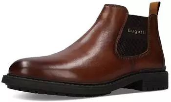 Bugatti Chelsea Boots 311AYK311 Pull-on Wide Width cognac