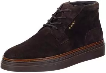 GANT Lace-up Ankle Boot Nubuck Leather espresso brown
