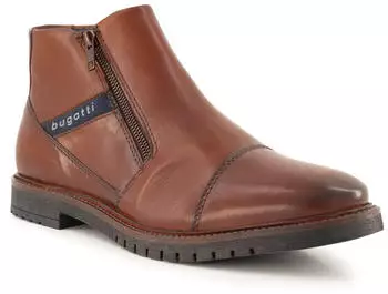 Bugatti Classic Ankle Boots 3318373Q3500 with Zip cognac