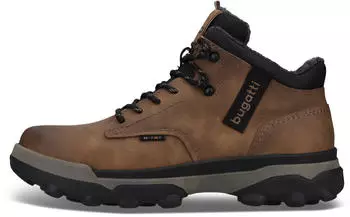 Bugatti Stiefelette mit Profilsohle braun