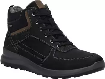 Josef Seibel Marley 54 Winterboots Schn&uuml;rboots, mit Kontrast-n&auml;hten und besatz, Weite G schwarz/kombi