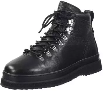 GANT Schn&uuml;rstiefelette Glattleder schwarz
