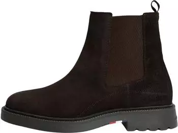 Tommy Hilfiger Corporate Casual Suede Chelsea cocoa