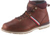 Tommy Hilfiger Signature Leather Outdoor Boots winter cognac