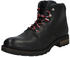 Tommy Hilfiger Textured Leather Lace-Up Boots black