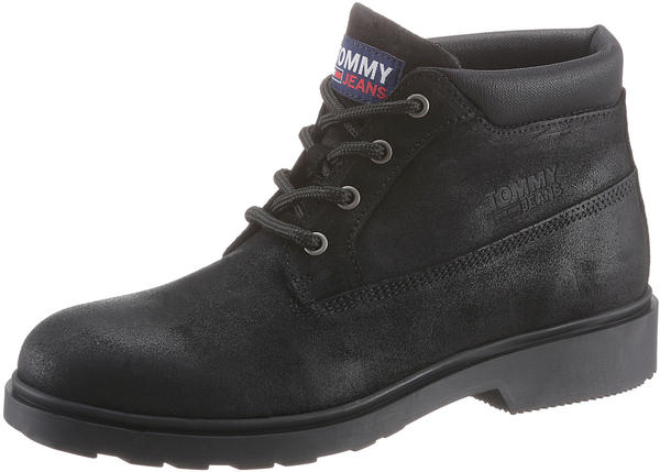 Tommy Hilfiger Low Cut Suede Lace Up Boots (EM0EM00541) black