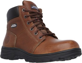 Skechers Workshire Leather Safety Boots - Brown