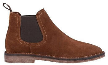 Hush Puppies Mens Shaun Slip On Suede Chelsea Boots Tan