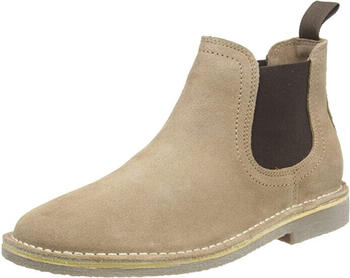Hush Puppies Mens Shaun Slip On Suede Chelsea Boots Sand