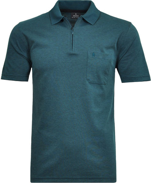 Ragman Softknit-Poloshirt mit Zip (540392-357) dunkelgrün