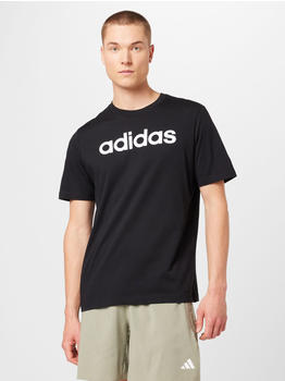 Adidas Essentials Embroidered Linear Logo T-Shirt black (IC9274) – Adidas Essentials T-Shirt – Komfortable Regular Fit für Alltag und Freizeit