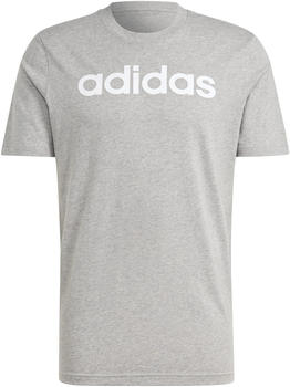 Adidas Essentials Embroidered Linear Logo T-Shirt grey (IC9277)