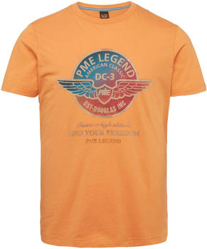 PME Legend Short sleeve r-neck single jersey digital print (PTSS2303581-2029) amberglow