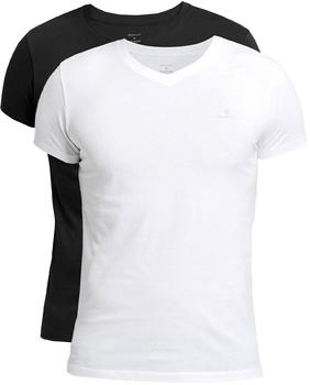 GANT V Neck T-Shirt (9010021) beige/schwarz/weiß
