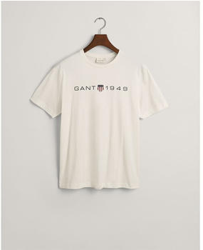 GANT Printed Graphic T-Shirt (2003242) beige/weiß