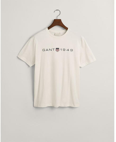 GANT Printed Graphic T-Shirt (2003242) beige/weiß