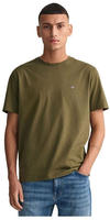 Gant 2003184, Gant T-Shirt aus Baumwolle mit Label-Detail Oliv men