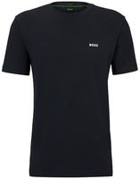 BOSS GREEN Rundhalsshirt "Tee" mit gummiertem Kontrast-Logo