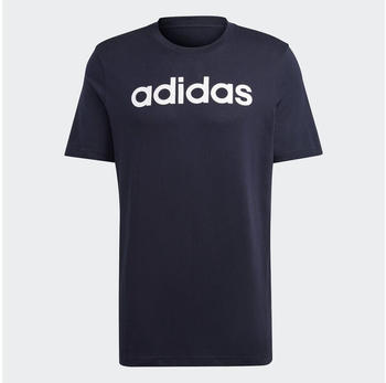 Adidas Essentials Embroidered Linear Logo T-Shirt legend ink/white (IC9275)