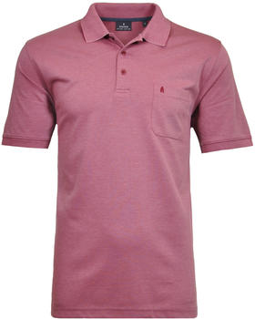 Ragman Kurzarm Softknit Poloshirt (540391-434) vintage rot