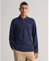 Gant Poloshirt "REG SHIELD LS PIQUE RUGGER" mit Logotickerei auf der Brust