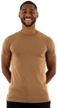 Lacoste Men's Crew Neck Pima Cotton Jersey T-shirt (TH6709) brown
