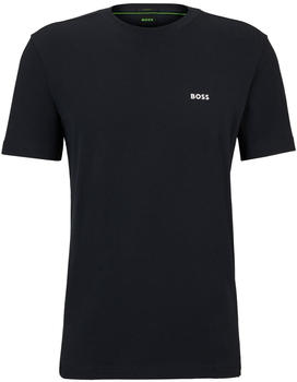 Hugo Boss Regular-Fit T-Shirt aus Stretch-Baumwolle mit Kontrast-Logo (50506373) blau