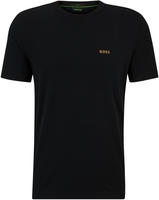 BOSS GREEN Rundhalsshirt "Tee" mit gummiertem Kontrast-Logo