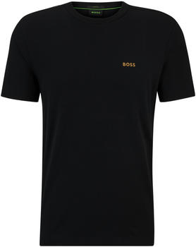 Hugo Boss Regular-Fit T-Shirt aus Stretch-Baumwolle mit Kontrast-Logo (50506373) schwarz