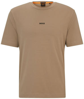 Hugo Boss Relaxed-Fit T-Shirt aus Stretch-Baumwolle mit Logo-Print (50473278) beige