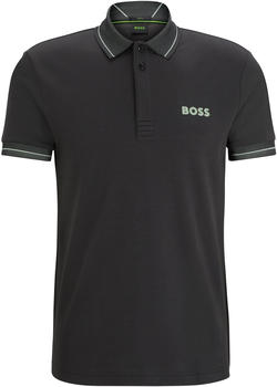 Hugo Boss Slim-Fit Poloshirt aus Interlock-Baumwolle mit Mesh-Logo (50512892) grau