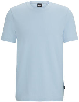 Hugo Boss T-Shirt aus Baumwoll-Mix mit kreisf&ouml;rmiger Jacquard-Struktur (50452680) blau