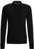 Hugo Boss Longsleeve-Poloshirt aus Stretch-Baumwolle mit Logo-Aufnäher (50507704) schwarz
