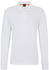 Longsleeve-Poloshirt aus Stretch-Baumwolle mit Logo-Aufnäher (50507704) weiß