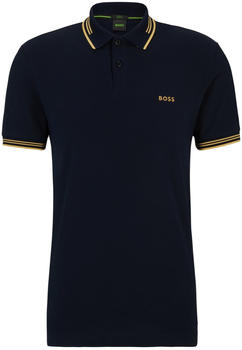 Hugo Boss Slim-Fit Poloshirt aus Stretch-Baumwolle mit Branding (50506193) blau