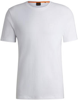 Hugo Boss T-Shirt aus Baumwoll-Jersey mit Logo-Aufnäher (50508584) weiß