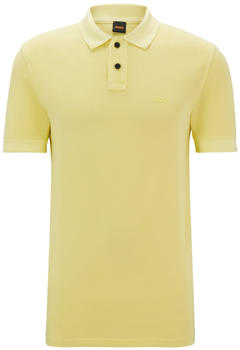 Hugo Boss Poloshirt aus Baumwoll-Piqué mit Logo-Print (50507813) gelb