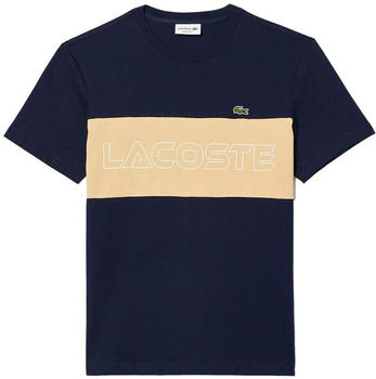 Lacoste Kurzarm-Shirt (TH1712) navy-blau/beige