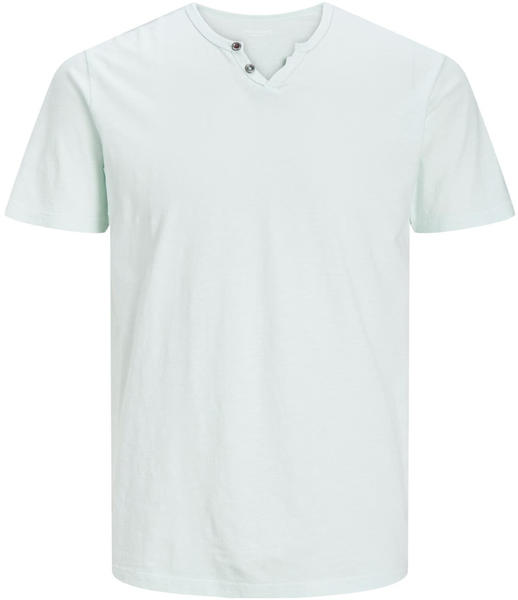 Jack & Jones Split Neck Slim Fit Short Sleeve T-Shirt (12164972) soothing sea