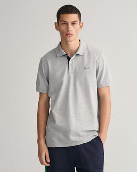GANT Kontrast Piqué Poloshirt (2062026) grey melange