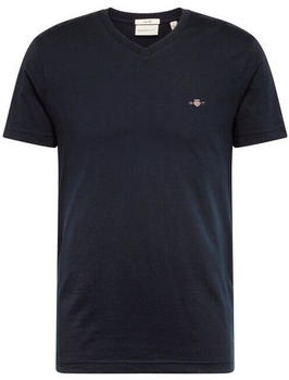 GANT Slim Fit Shield T-Shirt mit V-Ausschnitt (2003186) black