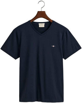 GANT Slim Fit Shield T-Shirt mit V-Ausschnitt (2003186) evening blue