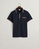 Gant Poloshirt »2-COL TIPPING SS PIQUE POLO«, mit Randstreifen in 2 Farben am