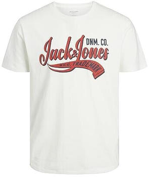 Jack & Jones Logo Short Sleeve T-Shirt (12243611) cloud dancer