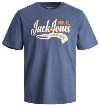Jack & Jones Logo Short Sleeve T-Shirt (12243611) ensign blue/detail melange