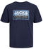 Jack & Jones Logan Short Sleeve T-Shirt (12253442) navy blazer