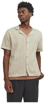 Jack & Jones Valencia Structure Knit Short Sleeve Shirt (12253819) fields of rye