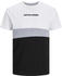 Jack & Jones Reid Blocking Short Sleeve T-Shirt (12233961) white