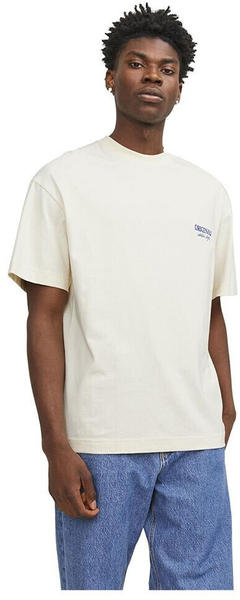 Jack & Jones Santorini Back Short Sleeve Crew Neck T-Shirt (12251776) buttercream