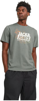 Jack & Jones Map Logo Short Sleeve T-Shirt (12252376) agave green